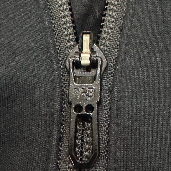 Rare Black Y-3 Adidas Fleece Zipper Hoodie - Picture 8 of 15